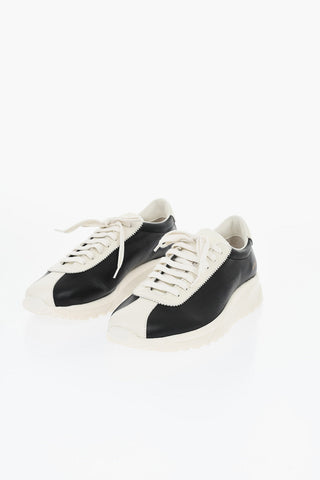 WOMAN BY COMMON PROJECTS Low-Top-Sneaker aus zweifarbigem Leder
