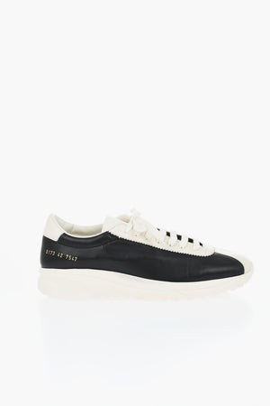 WOMAN BY COMMON PROJECTS Two-Tone Leather Low-Top Sneakers