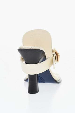 Mules Infradito in Pelle Spazzolata 10cm