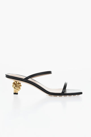 Leather Sandals KNOT with 5cm Design Heel