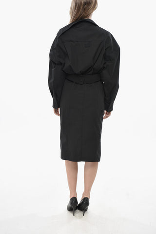 LES SCULPTURES Chemisier in Cotone CHEMISE con Cintura