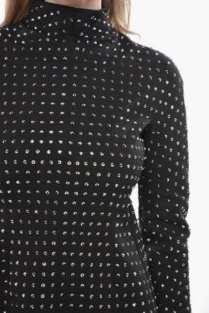 SPORTMAX Etuikleid REGNO Mit Allover-Kristallen