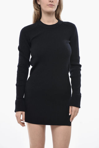 ETOILE Ribbed-Knit Mini Dress GARNER