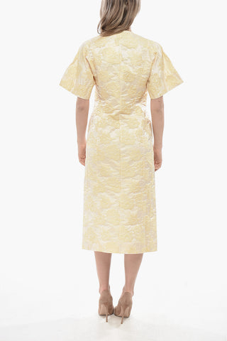Jacquard Short-Sleeved Shirt Dress
