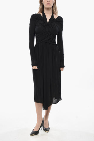 Stretch Viscose Flared Dress VALENTINE