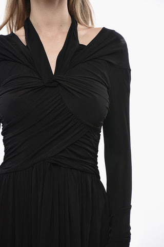 Stretch Viscose Flared Dress VALENTINE