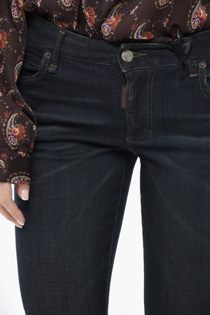 Stretch-Denim-Jeans TRUMPET mit Knöchelschlitz 19 cm