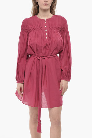 ETOILE Cotton-Blend Blouse ADELIANI With Belt