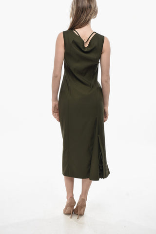 Wool Sleeveless Dress with Front Darts
