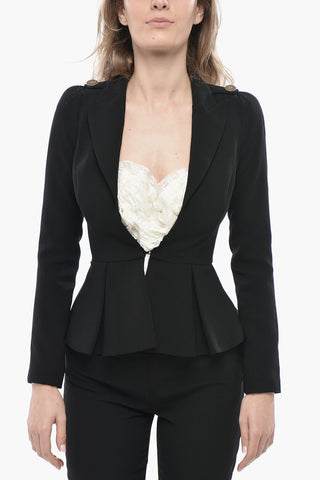 Slim-Fit Blazer with Peak Lapel