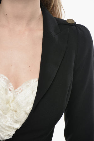 Blazer Slim Fit con Rever a Lancia