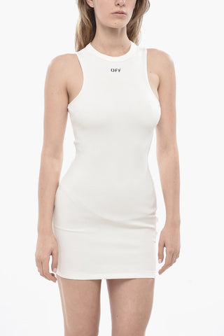 FOR EVER Mini-Kleid SLEEK ROWING aus Stretchstoff mit kontrastierendem Logo