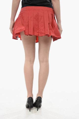 Minigonna a Pieghe con Zip