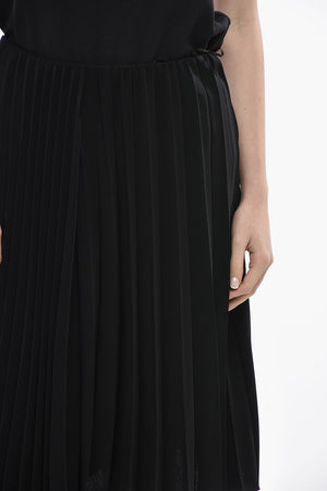 Asymmetric Pleated Circle Skirt