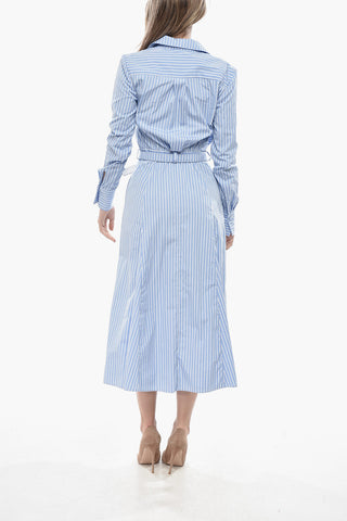 Chemisier Svasato TARANTO in Popeline a Righe