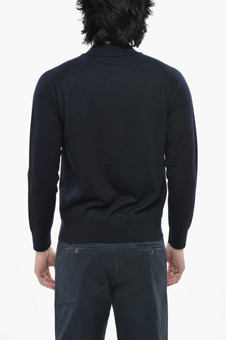 Light Virgin Wool Half-Zip Sweater