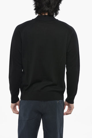 Light Virgin Wool Half-Zip Sweater