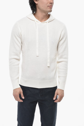 Virgin Wool Hooded Sweater