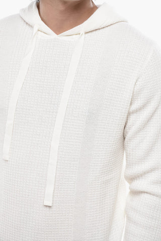 Maglia in Lana Vergine con Cappuccio