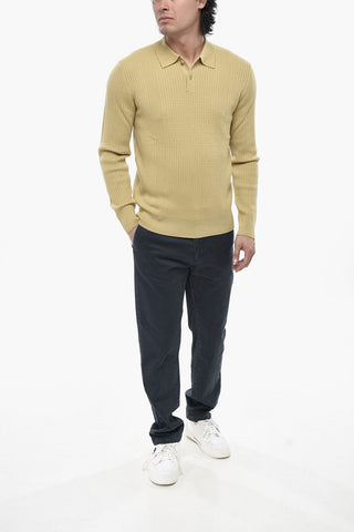 Maglia in Lana Vergine con Collo a Polo