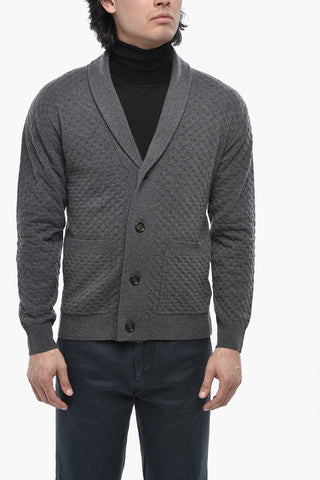 Virgin Wool V-Neck Cardigan