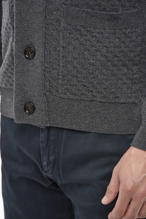 Cardigan Scollo a V In Lana Vergine