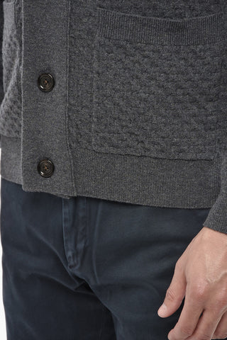 Cardigan Scollo a V In Lana Vergine