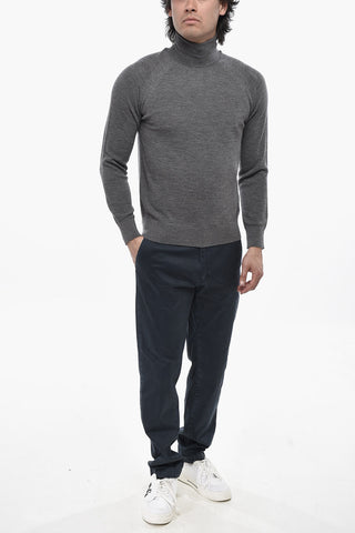 Virgin Wool Turtleneck Sweater