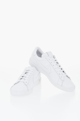 CDG X NIKE Niedrige Leder-Sneaker mit Gummisohle