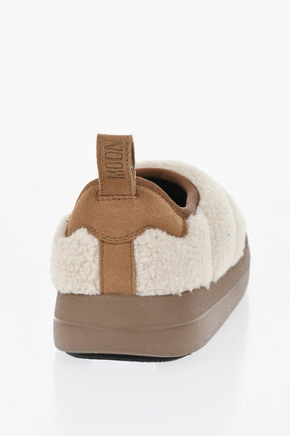 Stivaletti PUFFER in Shearling con Suola in Gomma