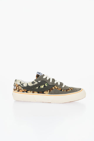 Low-Sneaker aus Baumwolle im Camouflage-Muster
