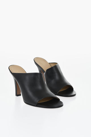 Leather Mules SIGNUM With 10 cm Heel