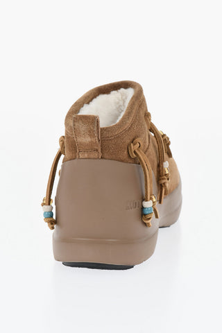 Suede Ankle Boots LUNA with Rubber Sole