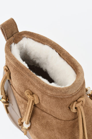 Suede Ankle Boots LUNA with Rubber Sole