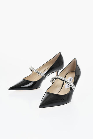 Patent Pumps BING With Rhinestone Details 7 cm Heel
