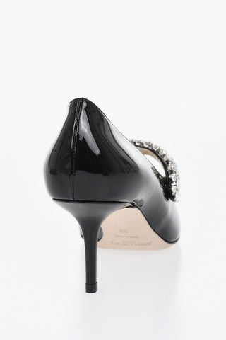 Patent Pumps BING With Rhinestone Details 7 cm Heel