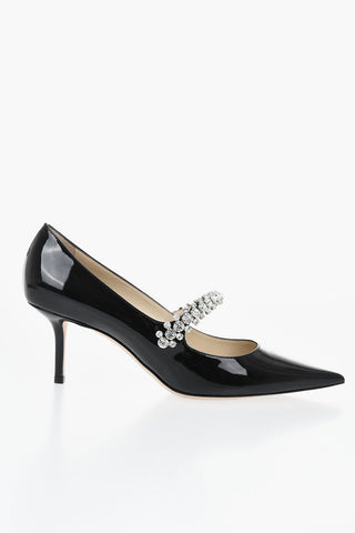 Patent Pumps BING With Rhinestone Details 7 cm Heel