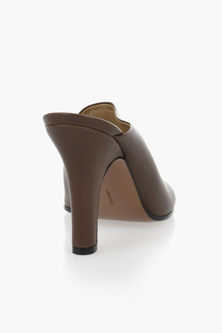 Sabot In Pelle SIGNUM Con Tacco 10 cm