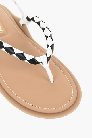 가죽 쪼리형 슬링백 샌들