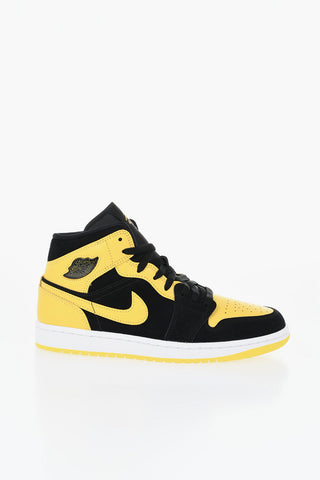 AIR JORDAN 1 MID SE 투톤 가죽 하이탑 스니커즈