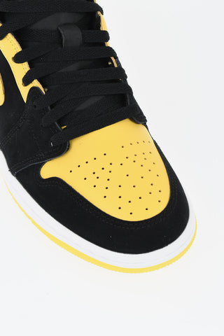 AIR JORDAN 1 MID SE 투톤 가죽 하이탑 스니커즈