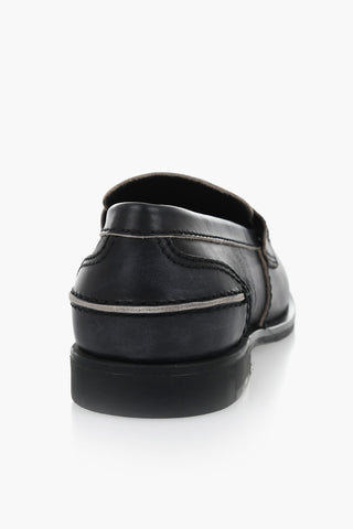 Mocassini Penny in Pelle a Taglio Vivo