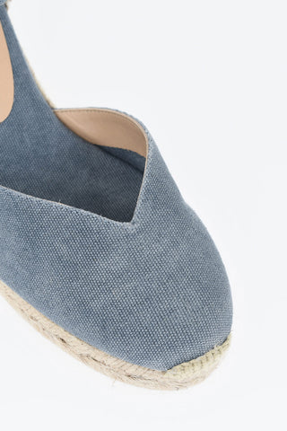 Espadrillas in Canvas CHIARITA con Zeppa 8cm