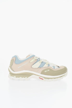 Suede and Multicolored Fabric Low-top Sneakers XT-QUEST 2