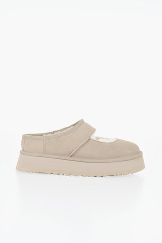 Suede Mules BEA with Mary Jane Design