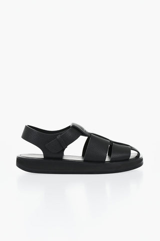 Hammered Leather Sandals FISHERMAN