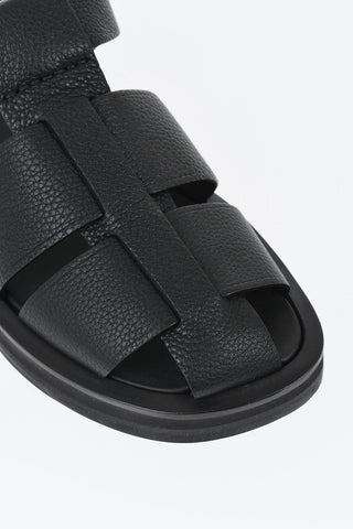Hammered Leather Sandals FISHERMAN