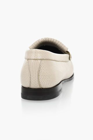 엠보스 가죽 뱀피 로퍼