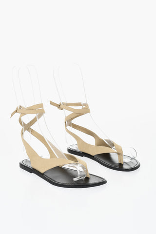 Nubukleder-Sandalen BEACH Mit Schnürdetail