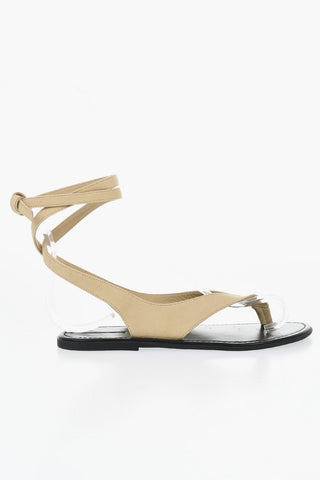 Nubukleder-Sandalen BEACH Mit Schnürdetail